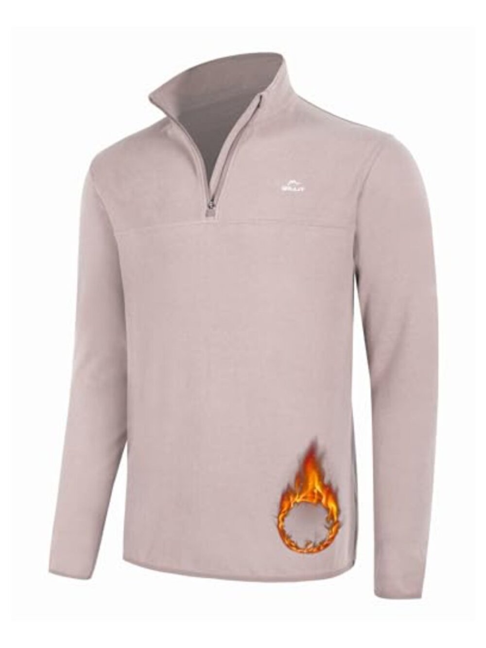 Quarter Zip Fleece Sweatshirt Pullover Long Sleeve Golf Hiking